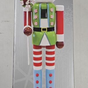 Festive Nutcracker Soldier with Candy Cane